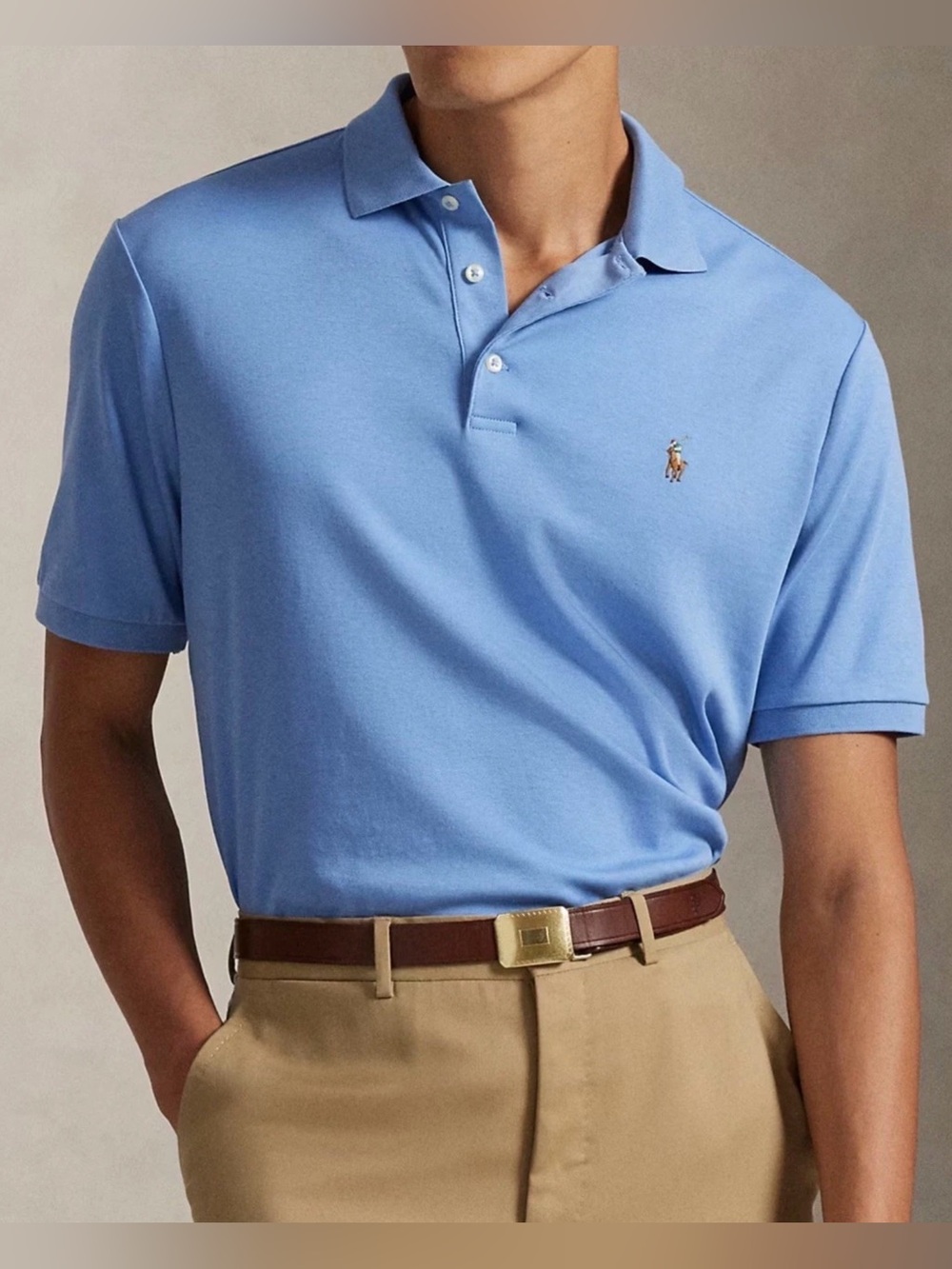 Polo Ralph Lauren Men’s Classic Fit Soft Cotton Polo Shirt Blue NWT